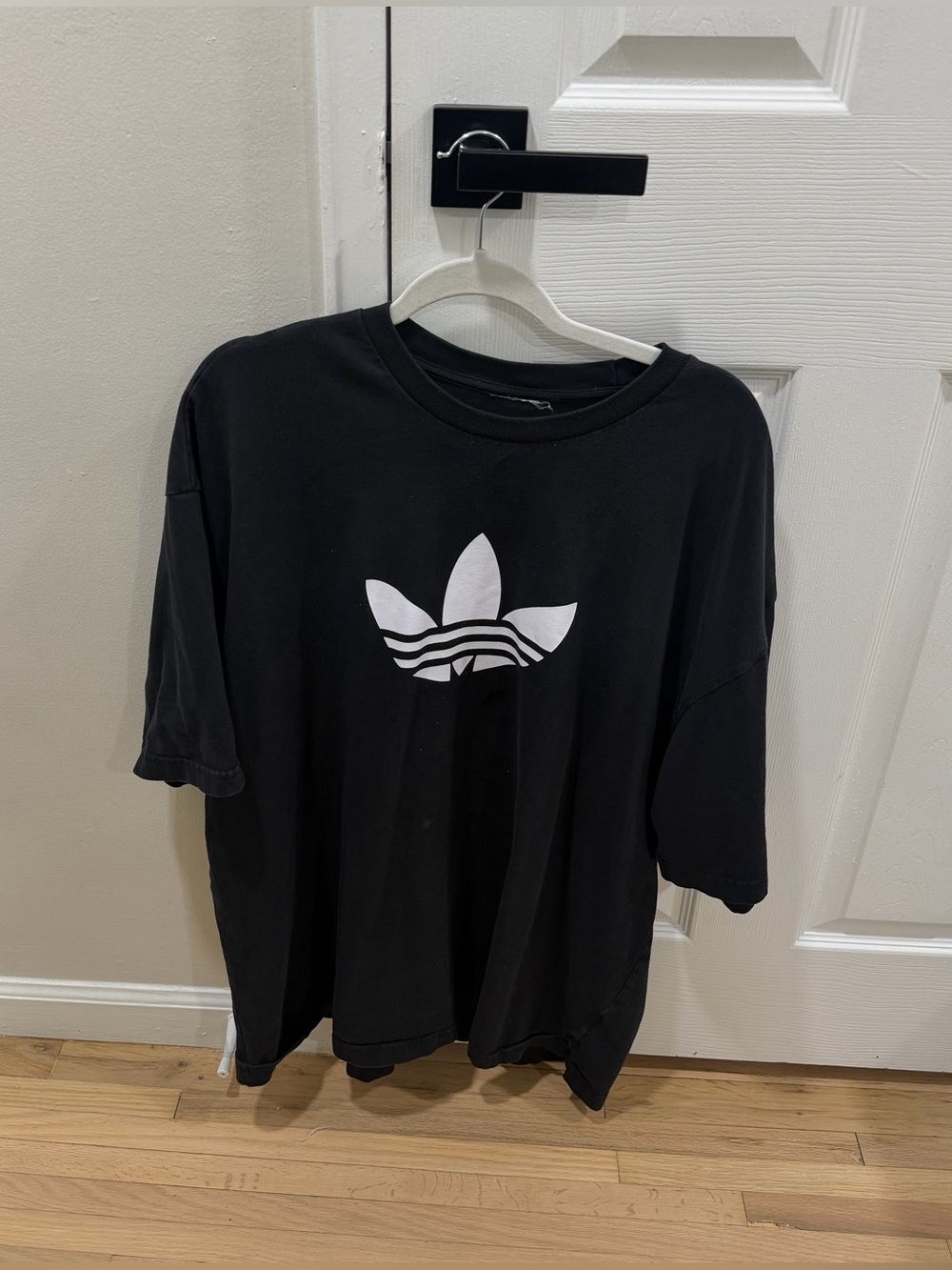 Adidas Originals Black Trefoil Logo T-Shirt Men Size 2XL